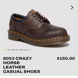 Crazy 8 Dark Brown Leather Lace-Up Shoes